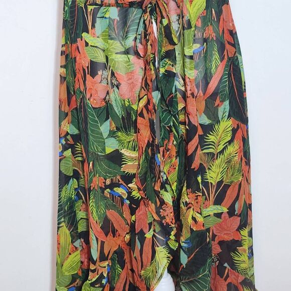 Live 4 Truth Green Floral Kimono NWT Size 1X Floral Boho Kimono - Picture 4 of 12